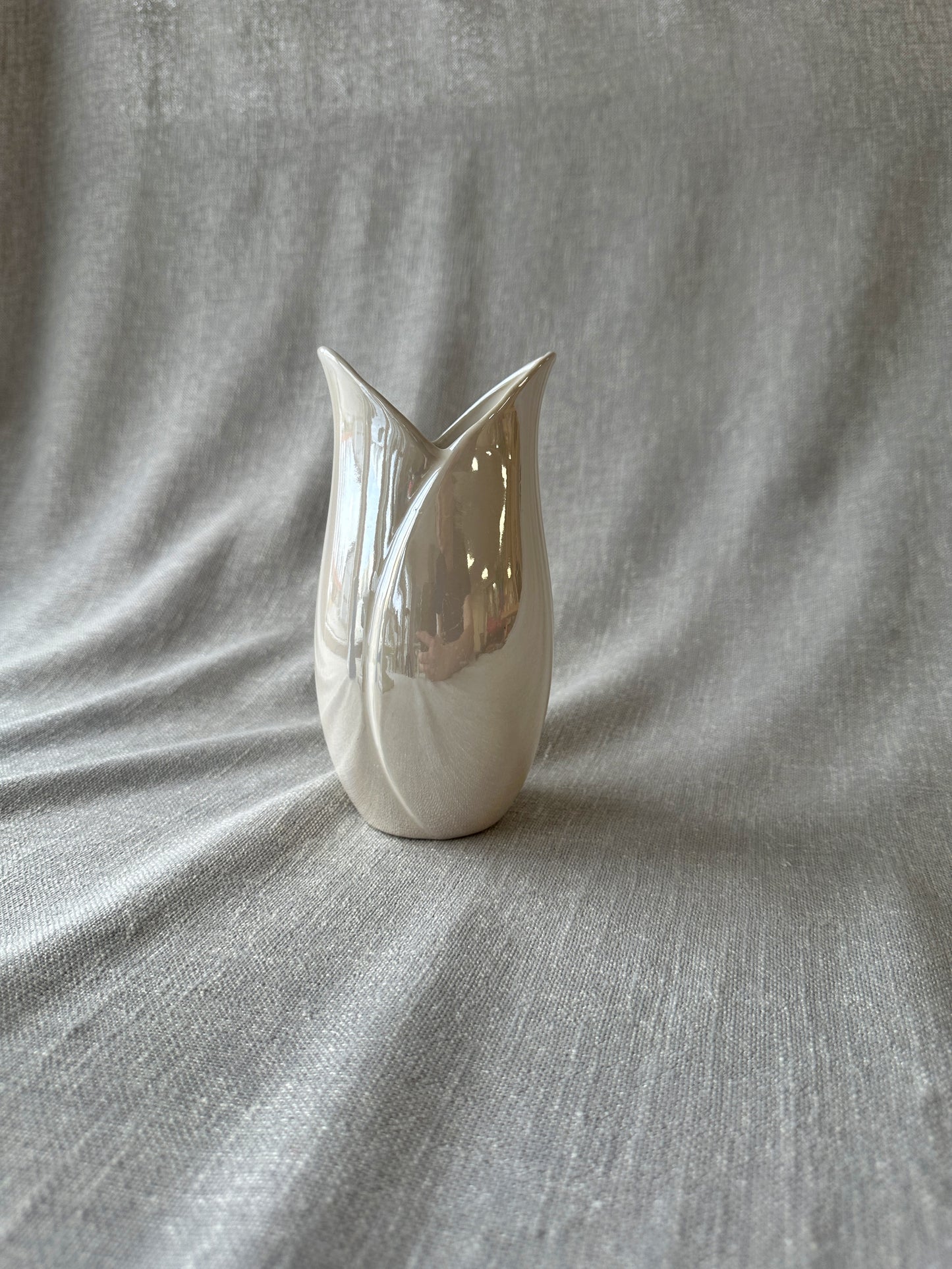 Pärlemorskimrande vas