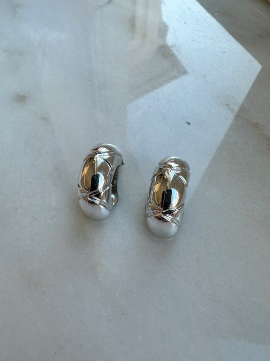 Vintage clips hoops