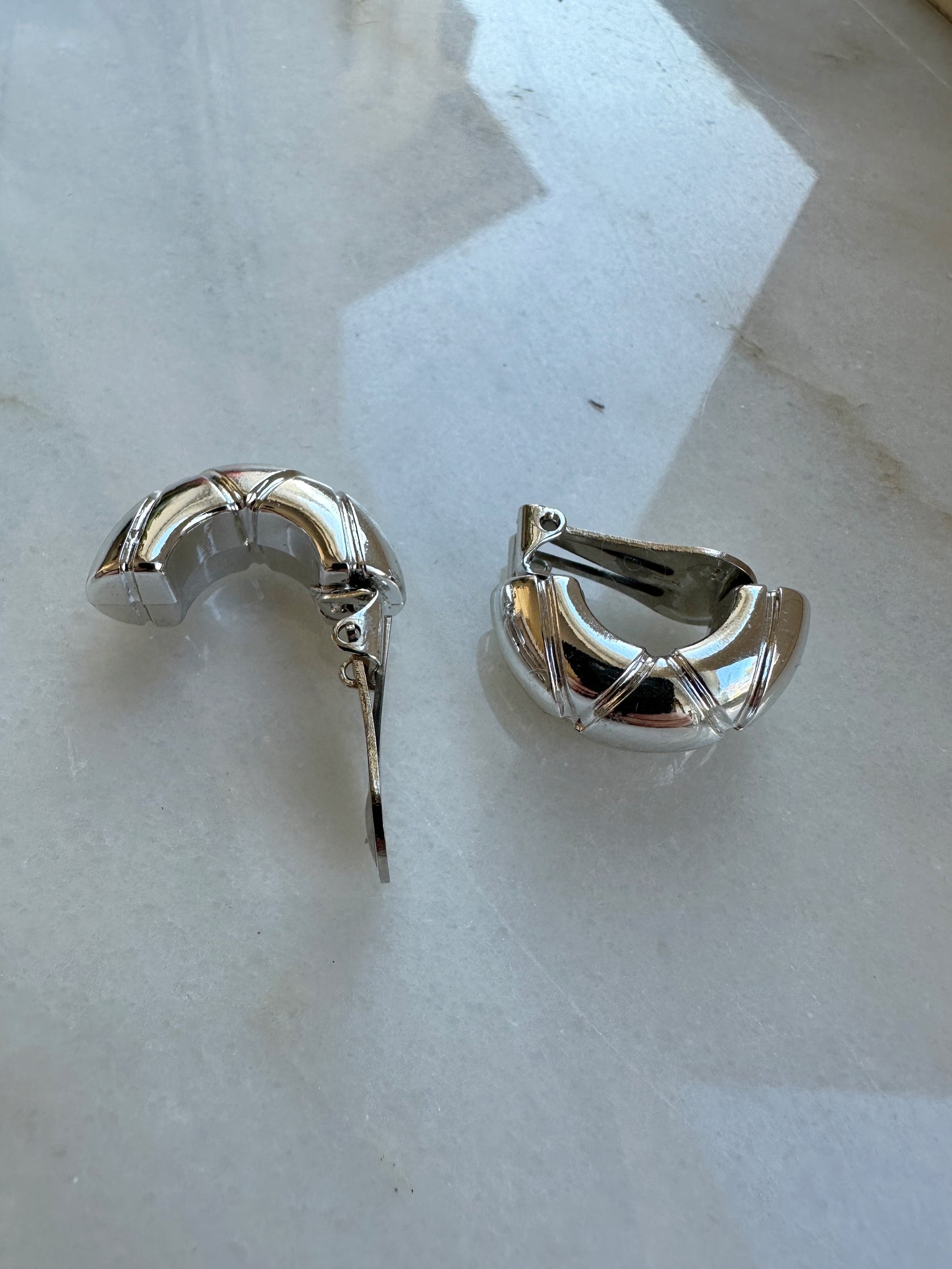 Vintage clips hoops